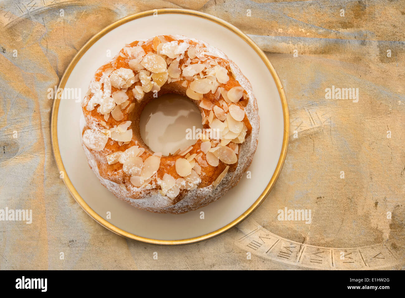 Low carb almond ring cake Stock Photo - Alamy