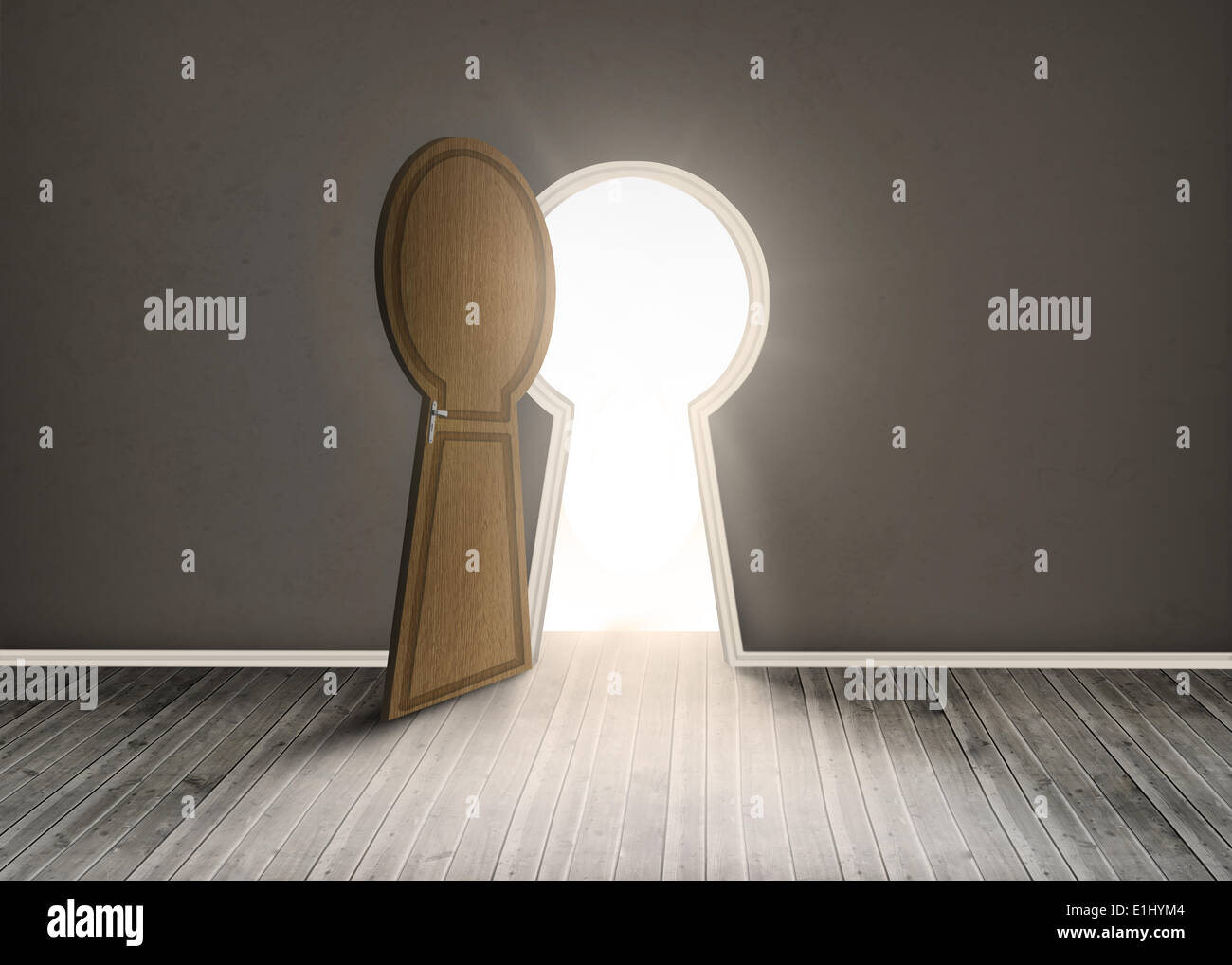Keyhole shaped doorway Stock Photo Alamy