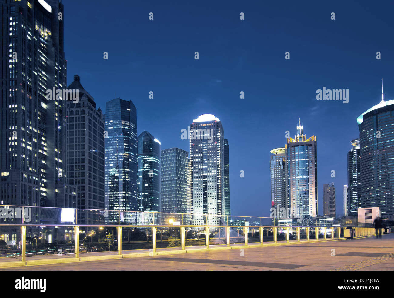 beautiful night view of modern buildings in shanghai Stock Photo - Alamy