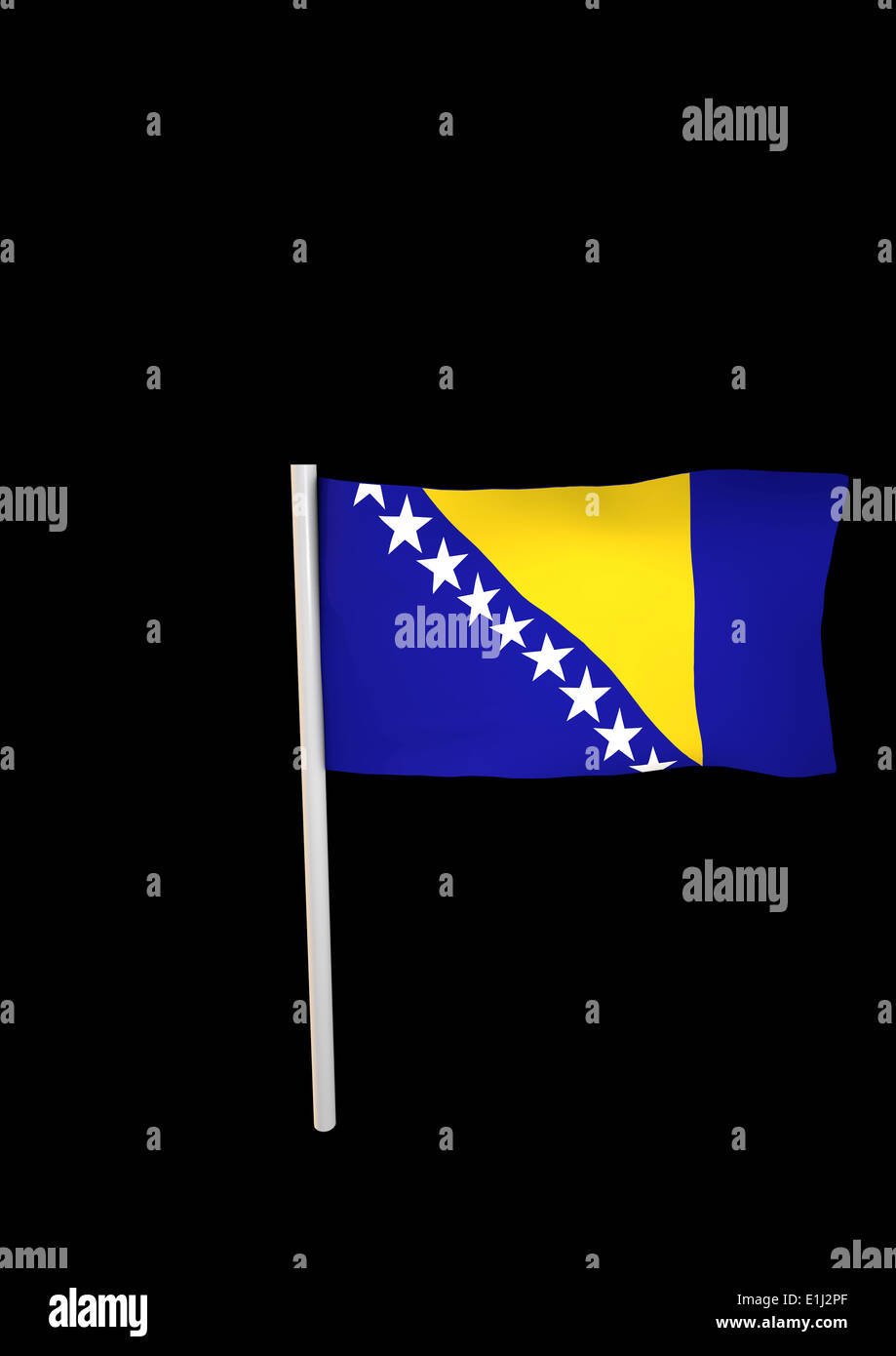 Flag of bosnia and herzegowina hi-res stock photography and images - Alamy