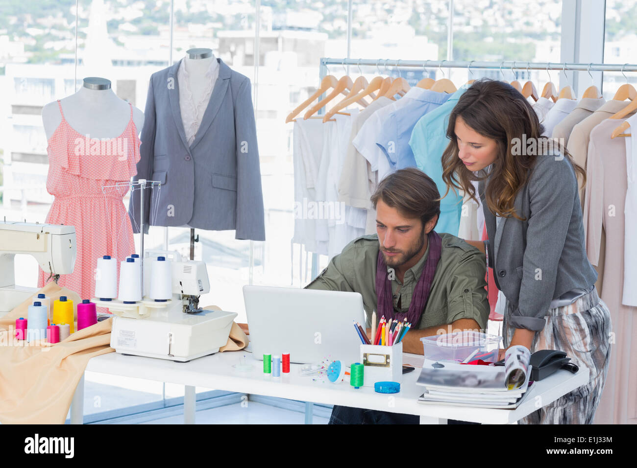 Two male designers working hi-res stock photography and images - Alamy