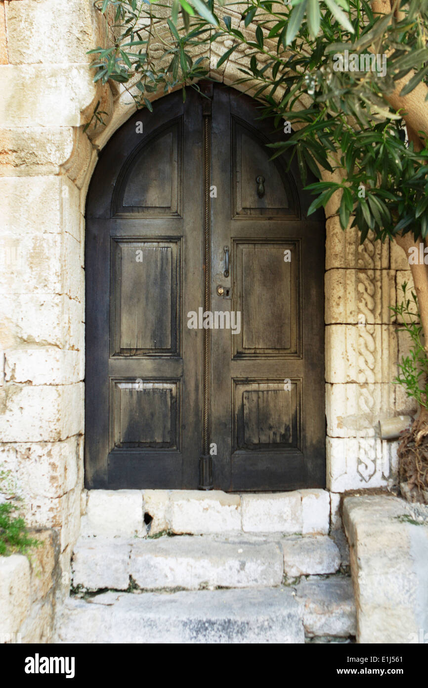 Doorway in Lindos, Rhodes, Rhodes Island, Greece Stock Photo - Alamy