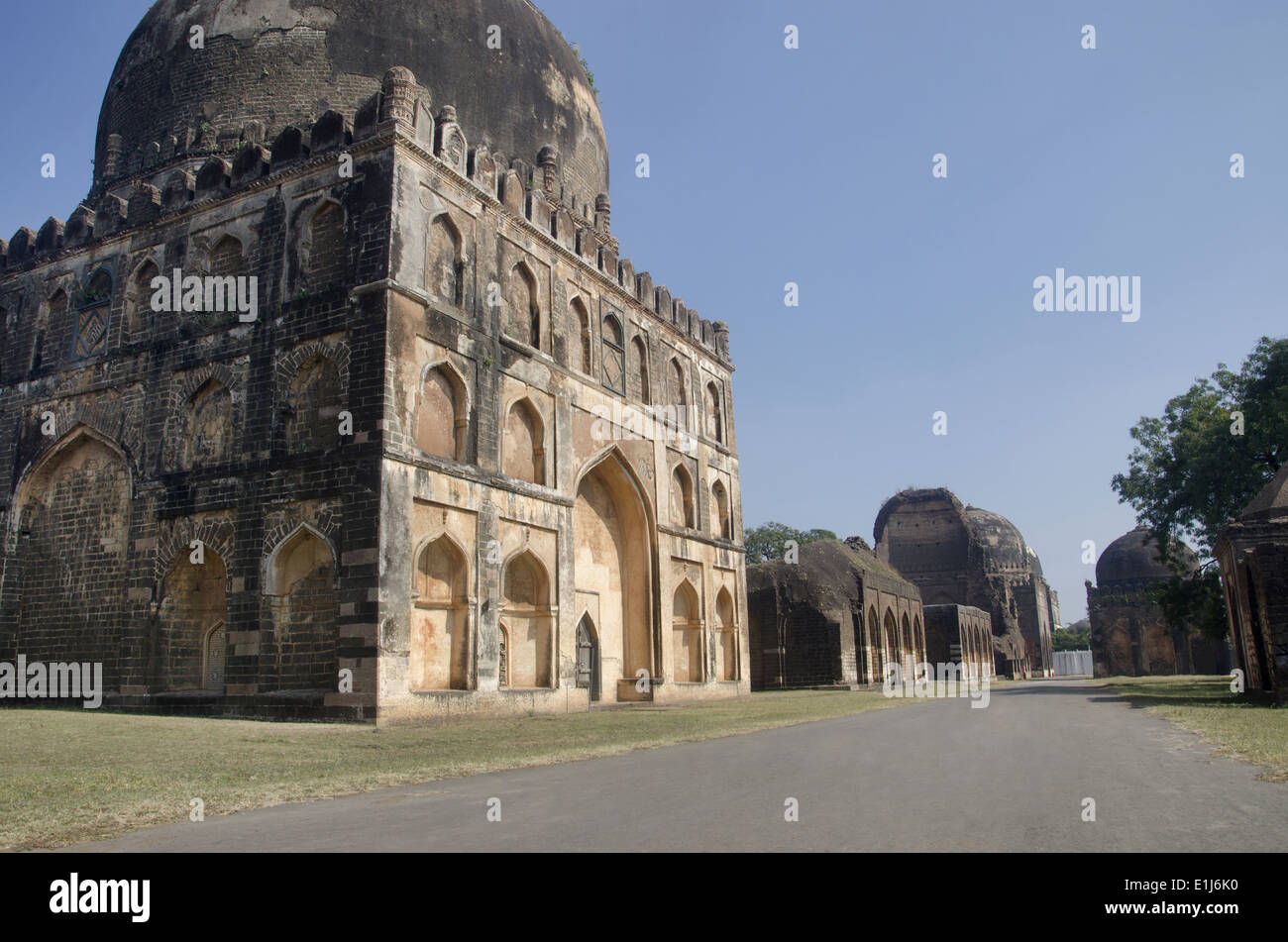 The tomb of Mahmud Shah Bahmani, Ashtur, Karnataka, India Stock Photo