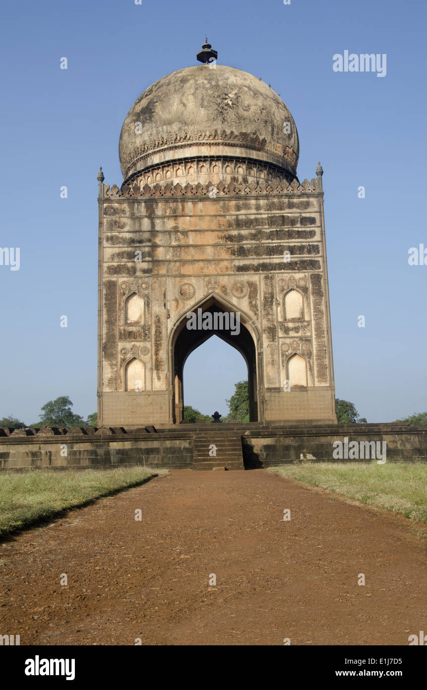 Tomb of Ali Barid Shah, Bidar, Karnataka, India Stock Photo