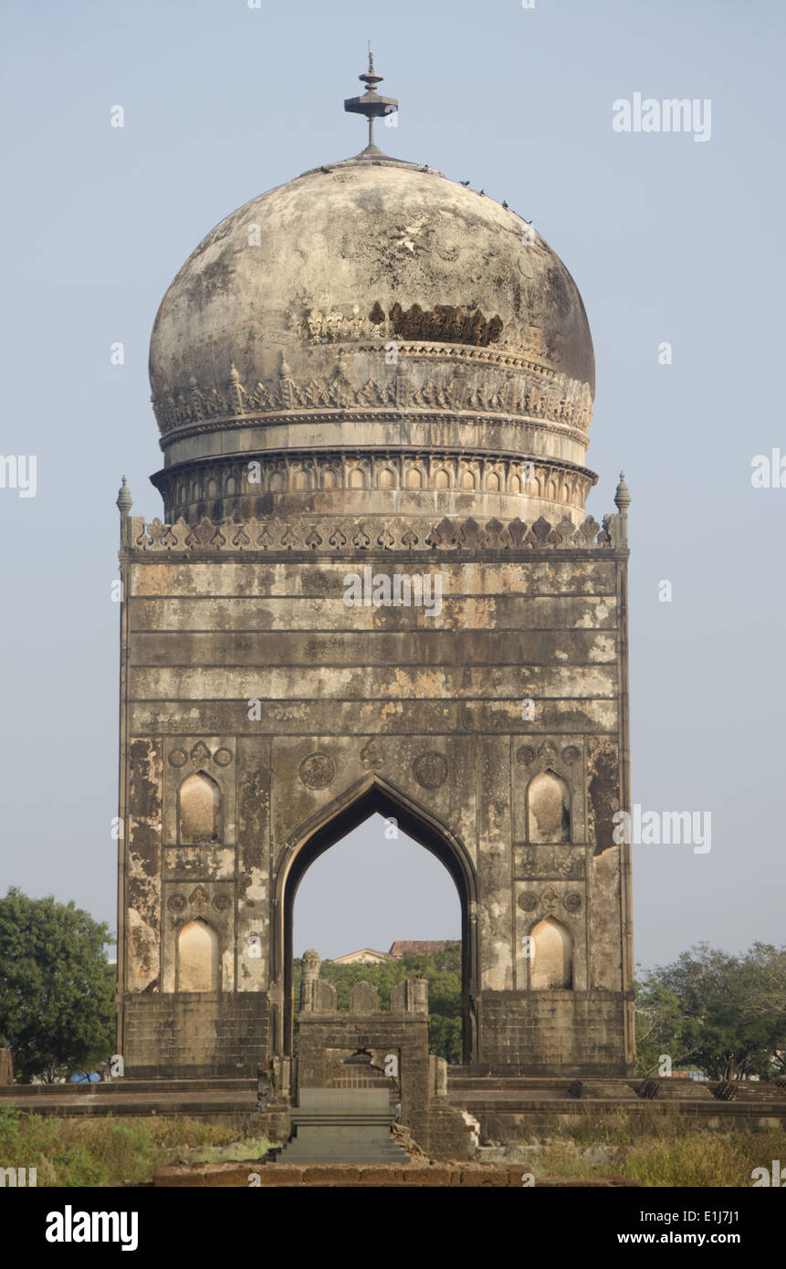 Tomb of Ali Barid Shah, Bidar, Karnataka, India Stock Photo