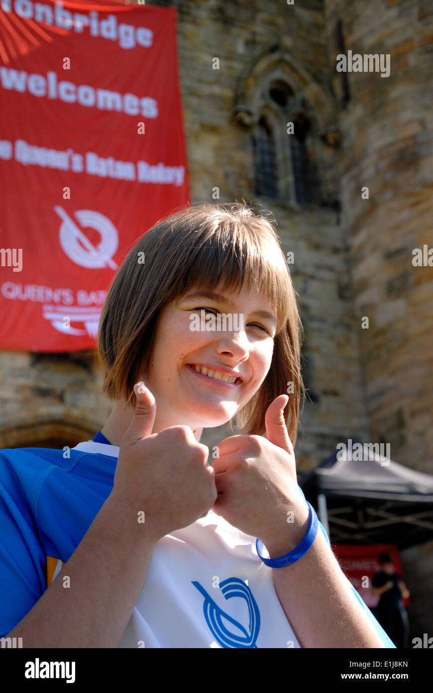 Queen's baton relay hires stock photography and images Alamy