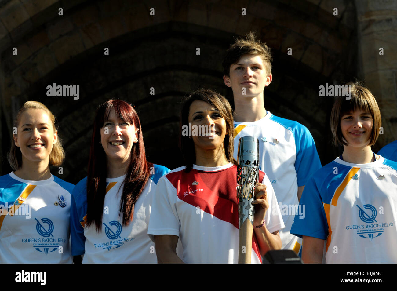 Tonbridge, Kent, UK. 05th June, 2014. The Queen's Baton Relay reaches