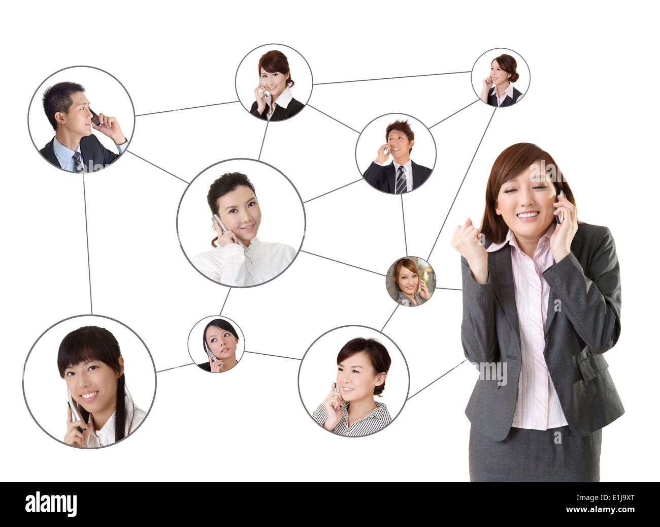 Business network Stock Photo
