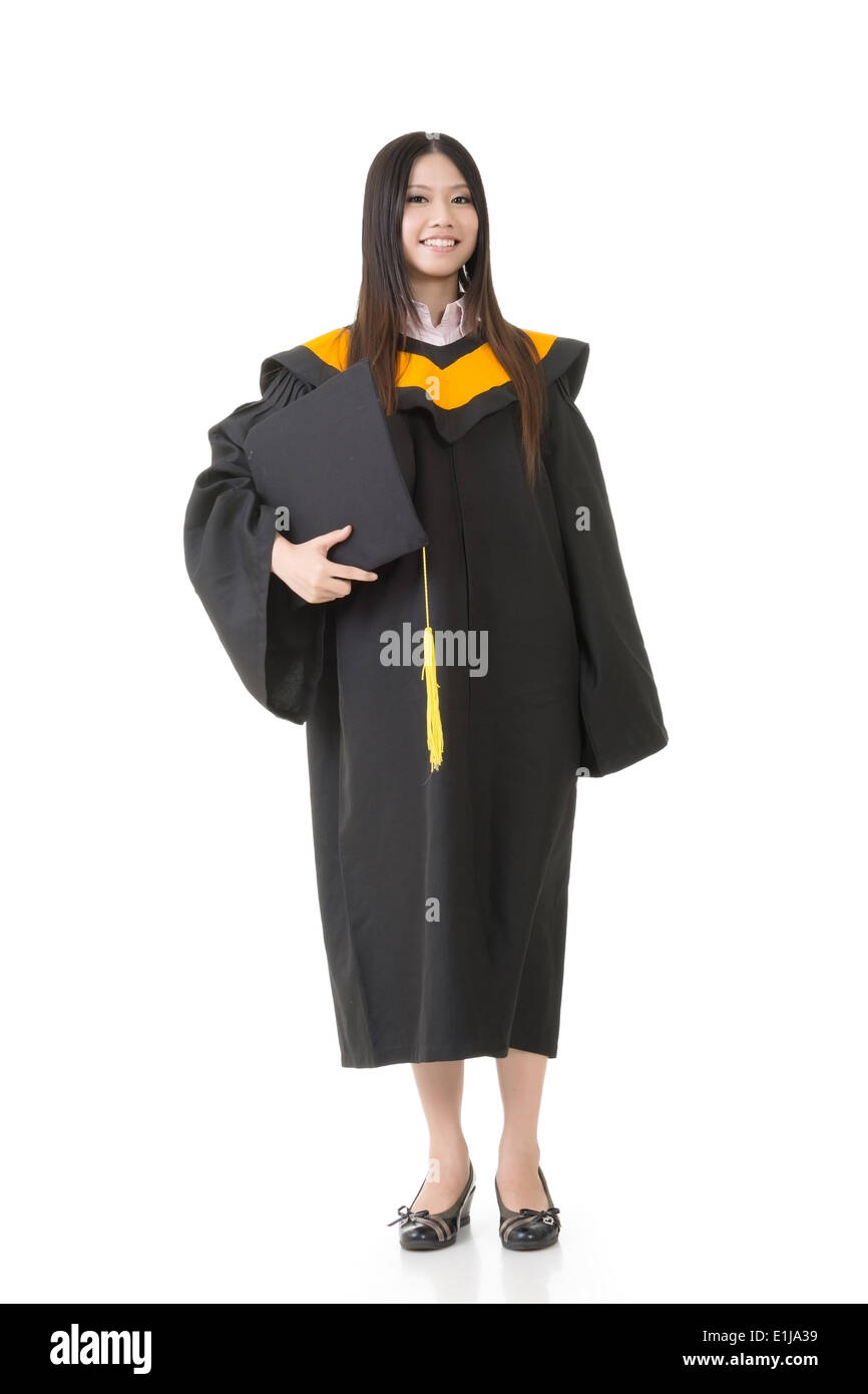 Woman graduation diploma Cut Out Stock Images & Pictures - Alamy