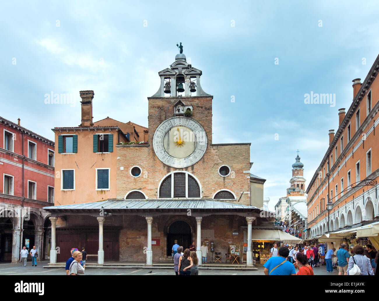 Venice and clock tower view Stock Photo Alamy