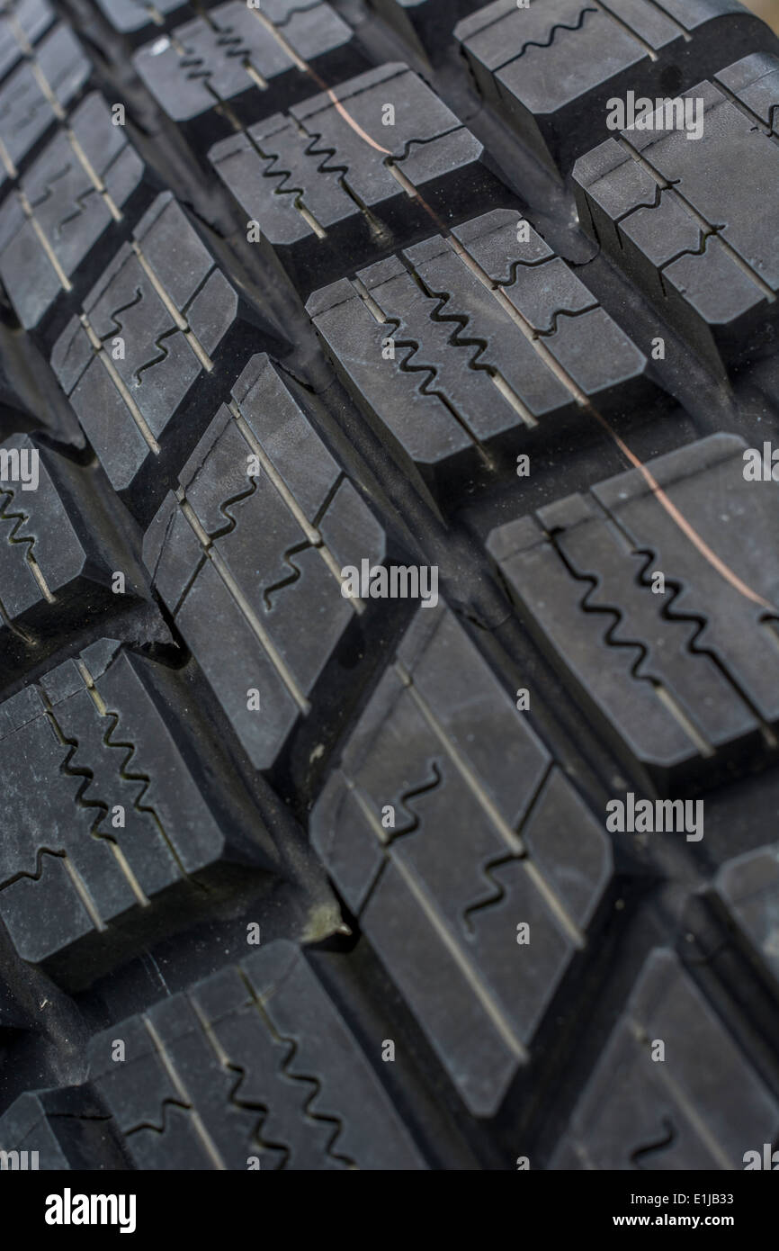 Closeup of unused / fresh car tyre / tire Stock Photo Alamy