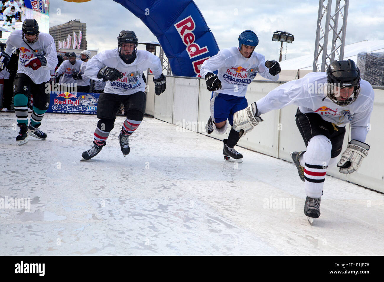 Competitive Rollerblading Red Bull Racing Ice High Resolution Stock Photography and Images - Alamy