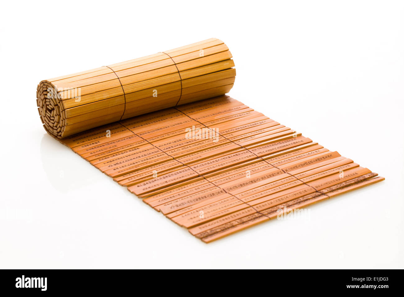 Bamboo slips Stock Photo