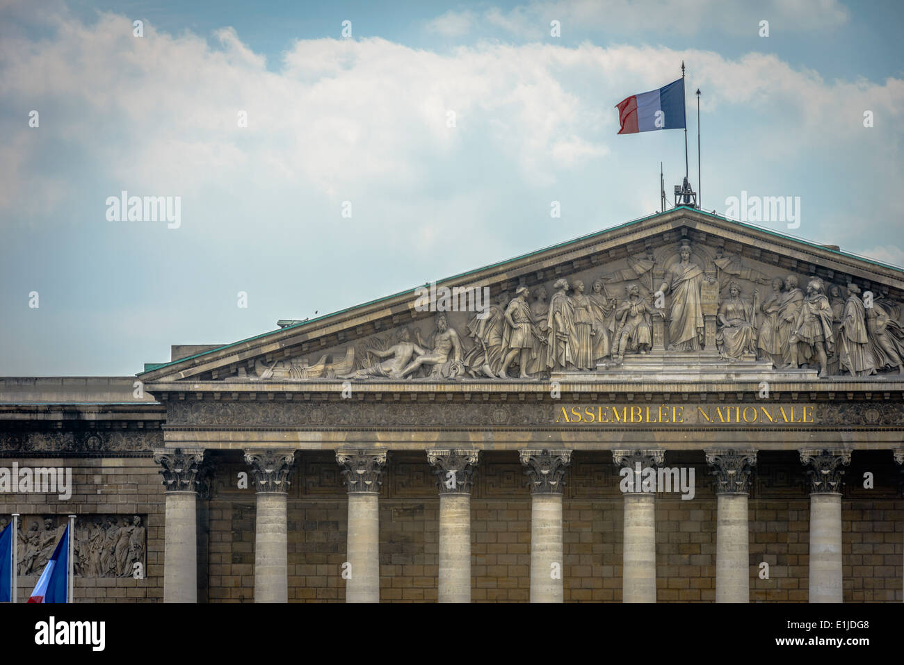 Architectural Detail of Assemblee Nationale in Paris, France Stock ...
