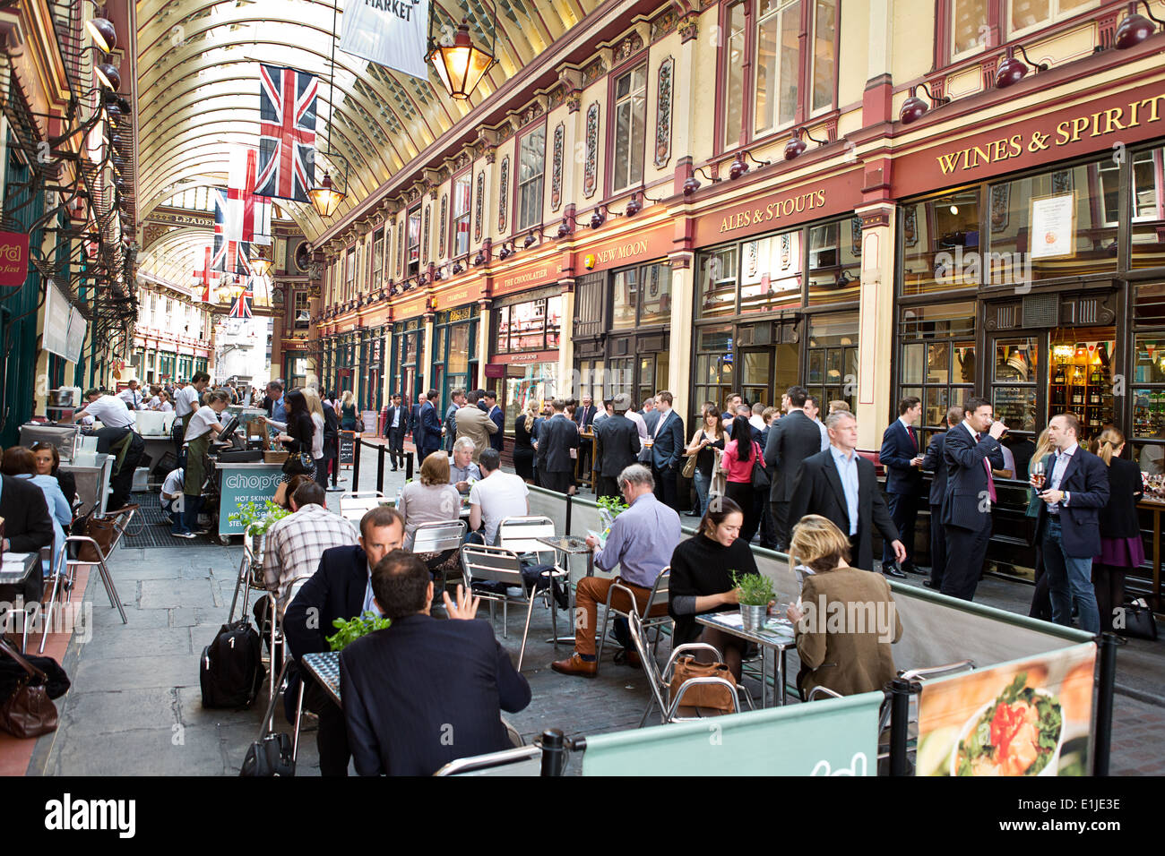 Leadenhall Market in the city of London. Stock Photo