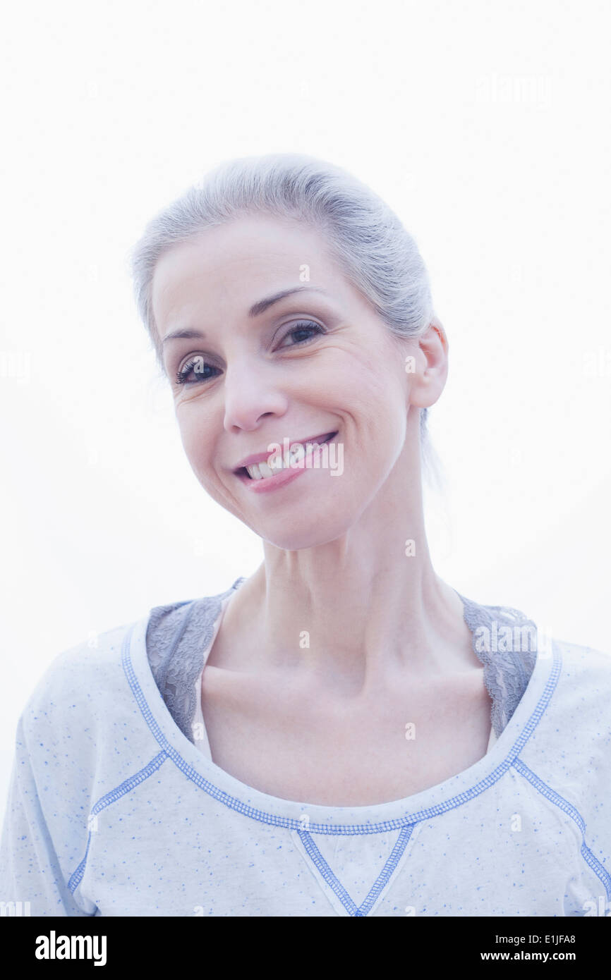 Happy mature woman hi-res stock photography and images - Alamy