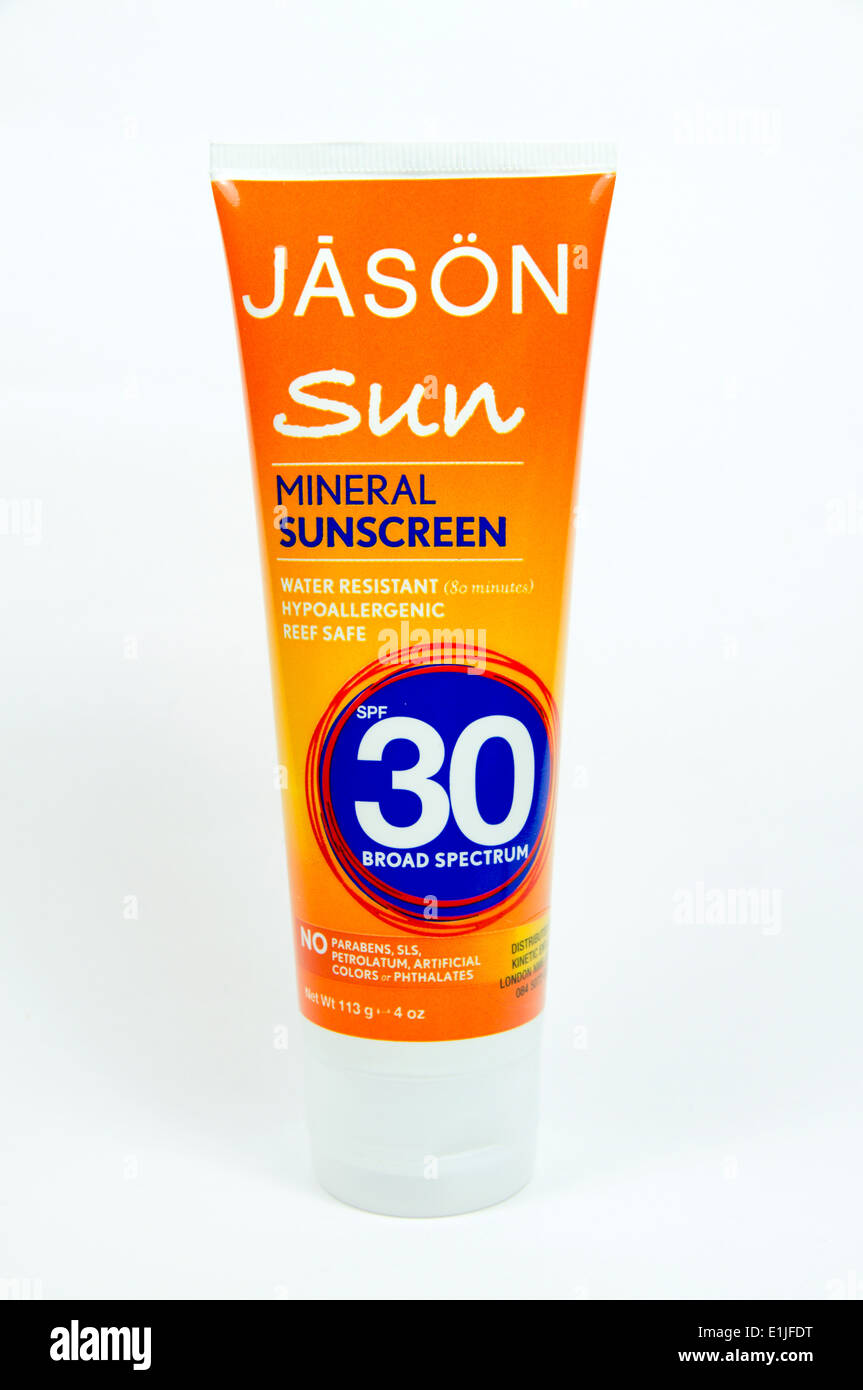 Natural suntan lotion by Jason Stock Photo