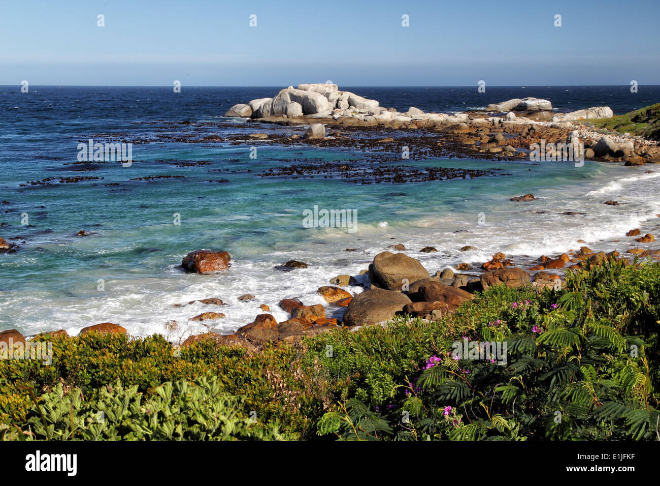Coastal Landscape on the Cape Peninsula south of Cape Town, South Africa. Stock Photo