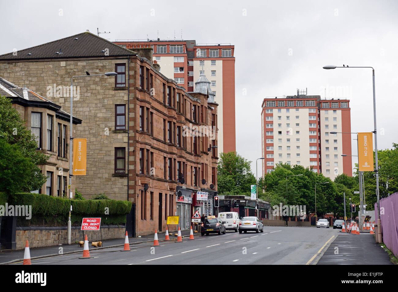London Road at Springfield Cross in Parkhead, Glasgow, Scotland, UK Stock Photo Alamy