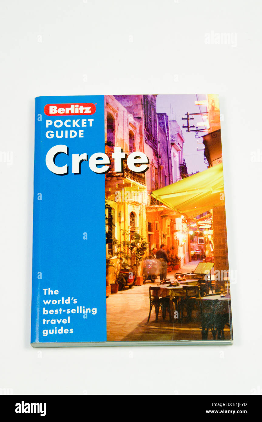 Travel guide book to Crete, Greece Stock Photo Alamy