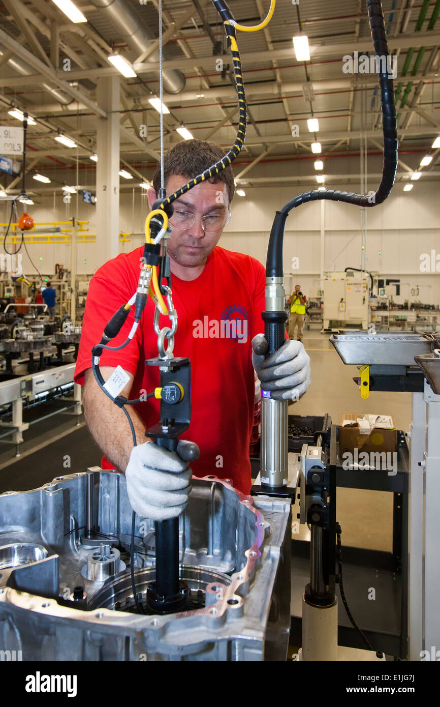 Tipton, Indiana Workers at Chrysler's Tipton Transmission Plant make