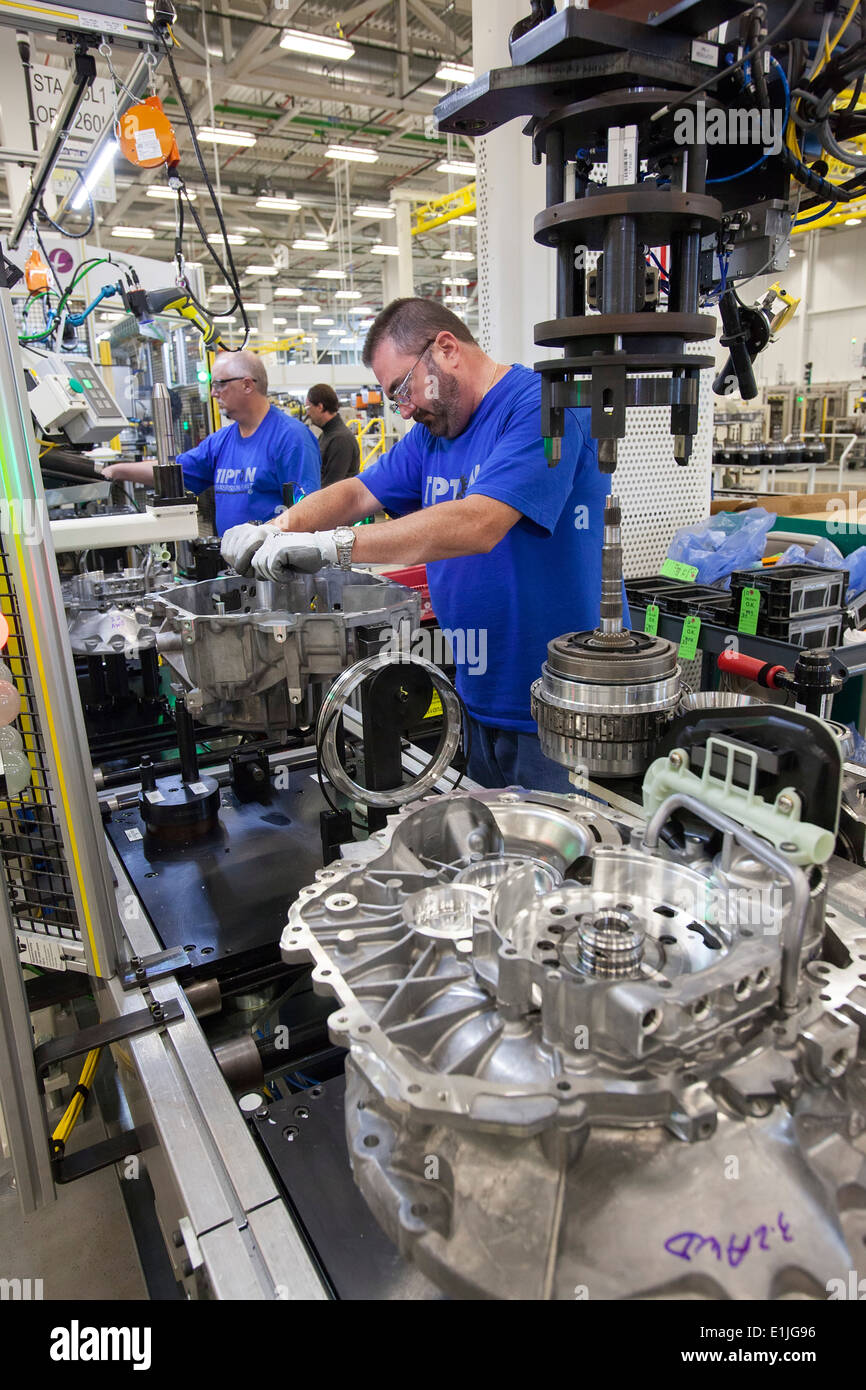 Tipton, Indiana Workers at Chrysler's Tipton Transmission Plant make