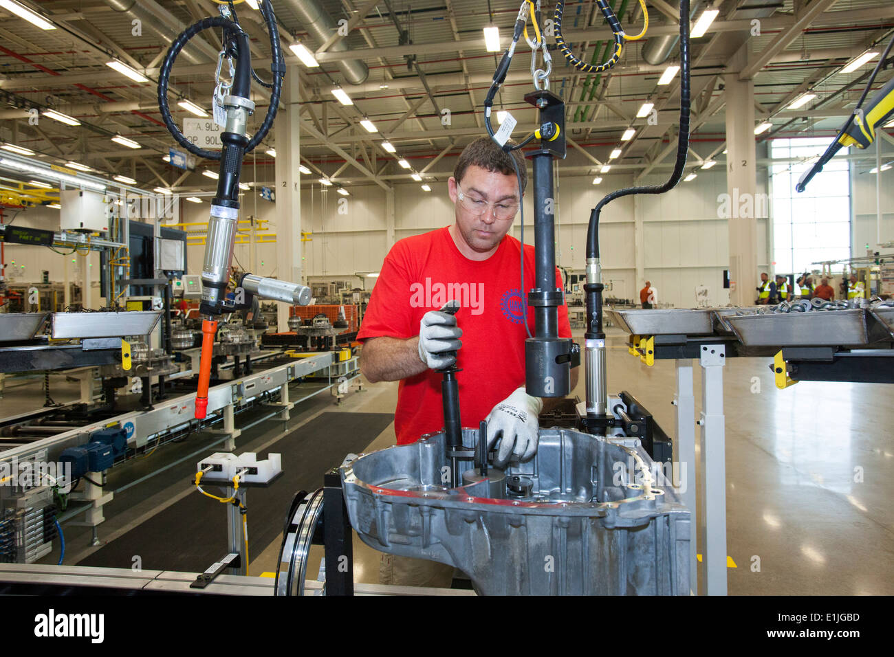 Tipton, Indiana Workers at Chrysler's Tipton Transmission Plant make