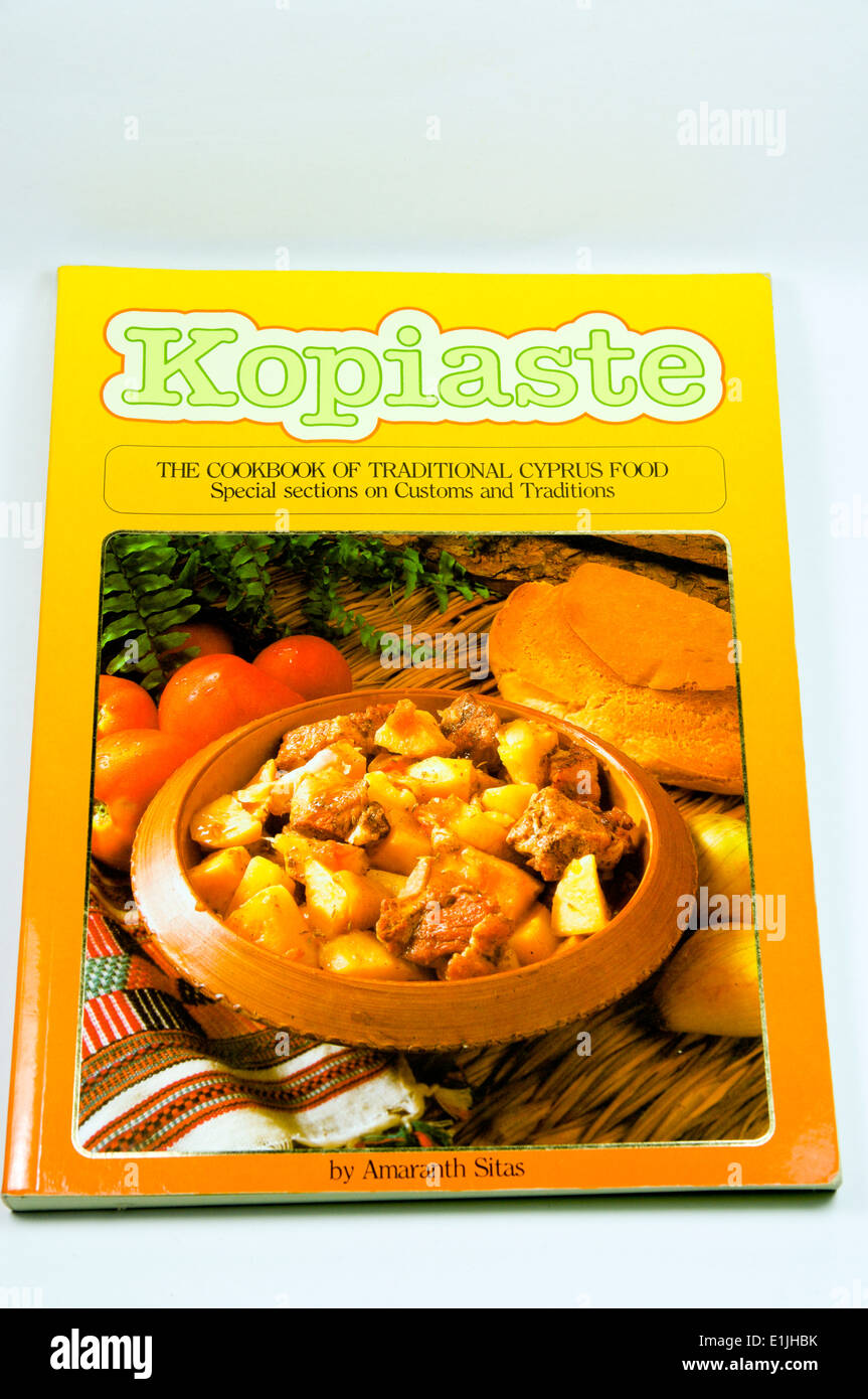 Book of Cypriot Cookery. Stock Photo