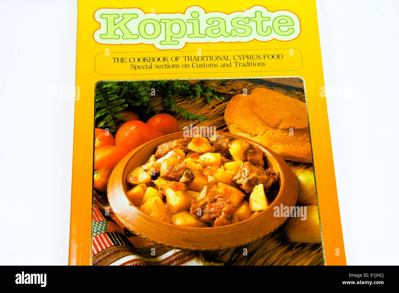 Book of Cypriot Cookery. Stock Photo