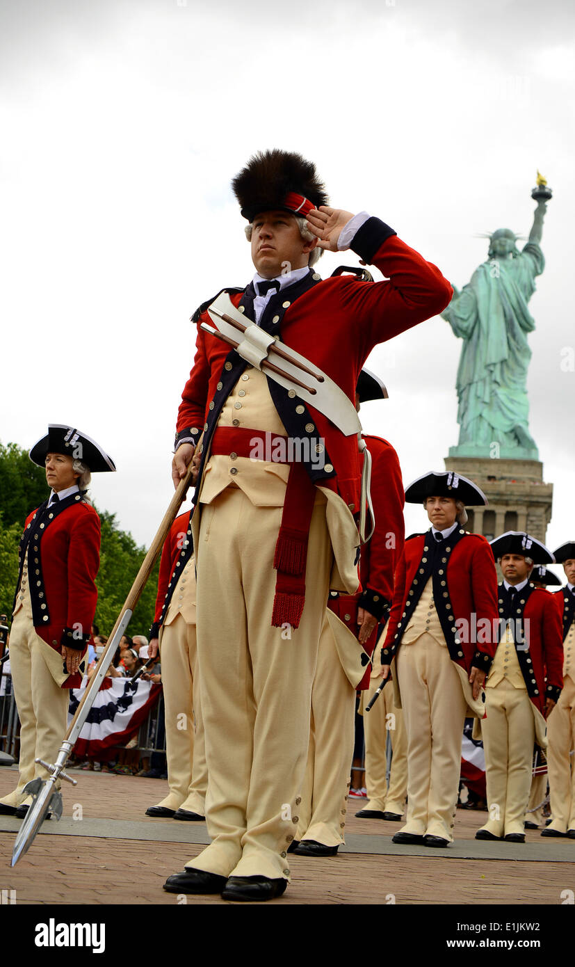 U.S. Army Staff Sgt. James Hague, a drum major with the Old Guard Fife and Drum Corps (FDC), 3rd U.S. Infantry Regiment (The Ol Stock Photo