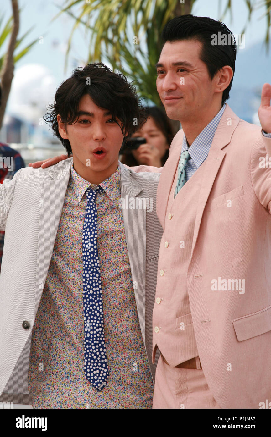 Actors Nijiro Murakami and Jun Murakami at the photo call for the film