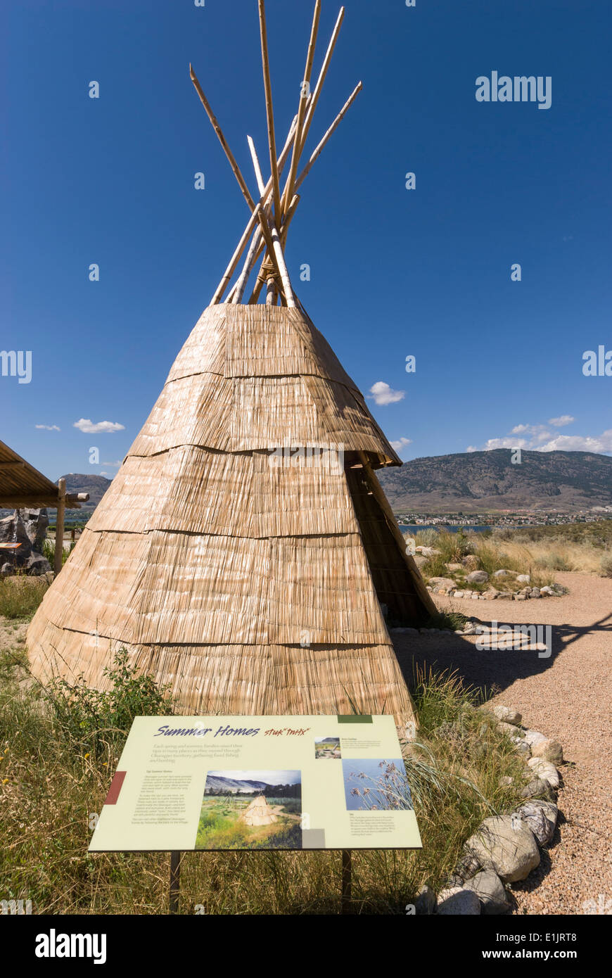 Elk203-1557v Canada, British Columbia, Okanagan Valley, Osoyoos, Nk'Mip Desert Cultural Center Stock Photo