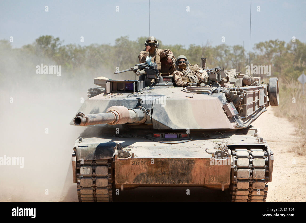 U.S. Marines with Alpha Company, 1st Tank Battalion, 1st Marine