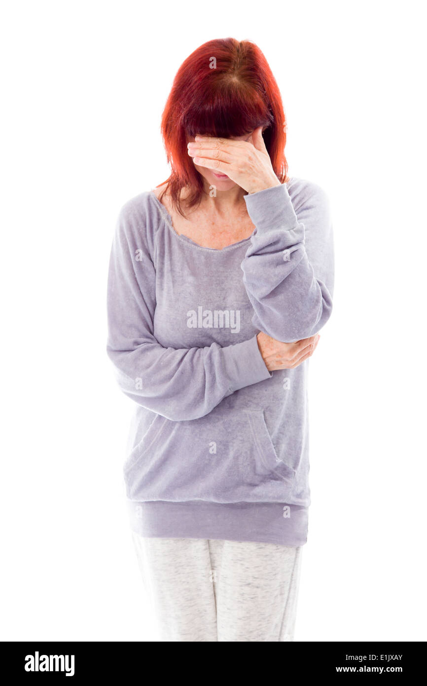 Frustrated woman face down hi-res stock photography and images - Alamy