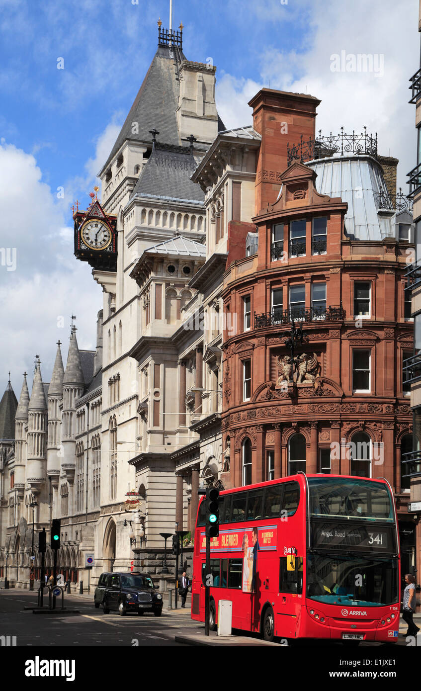 UK, England, London, City, Fleet Street, The Strand, Stock Photo