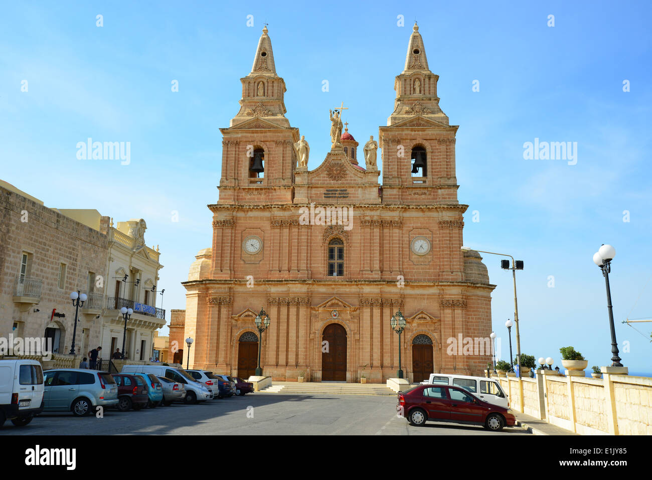 Mellieħa Maria Bambina Church, Mellieħa (il-Mellieħa), Northern District, Malta Majjistral Region, Republic of Malta Stock Photo