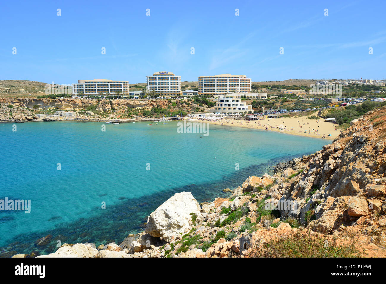 Golden sands beach malta hires stock photography and images Alamy