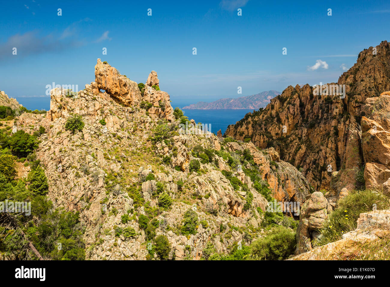 The Calanches de Piana on the west coast of Corsica Stock Photo - Alamy