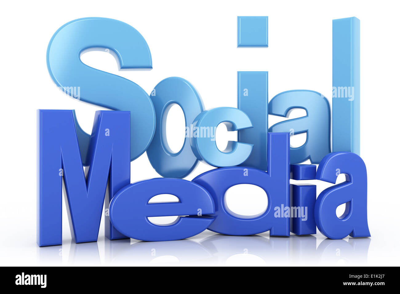 Social media text Stock Photo