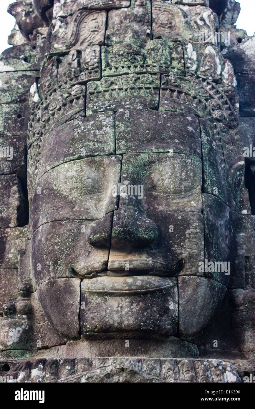 The Bayon is a temple in Angkor Thom, Angkor, Siem Reap, Cambodia. Its ...