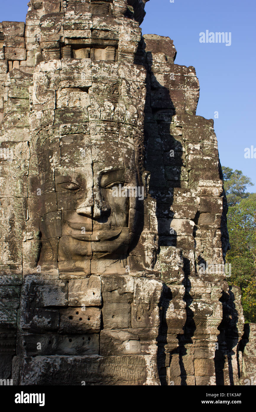 The Bayon is a temple in Angkor Thom, Angkor, Siem Reap, Cambodia. Its ...