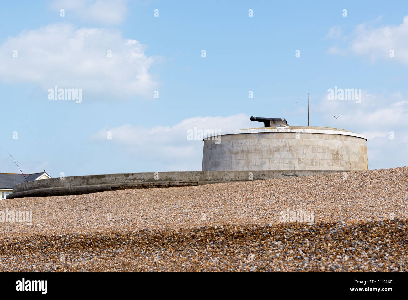 Martello Tower, 19th Century defense against invasion Stock Photo