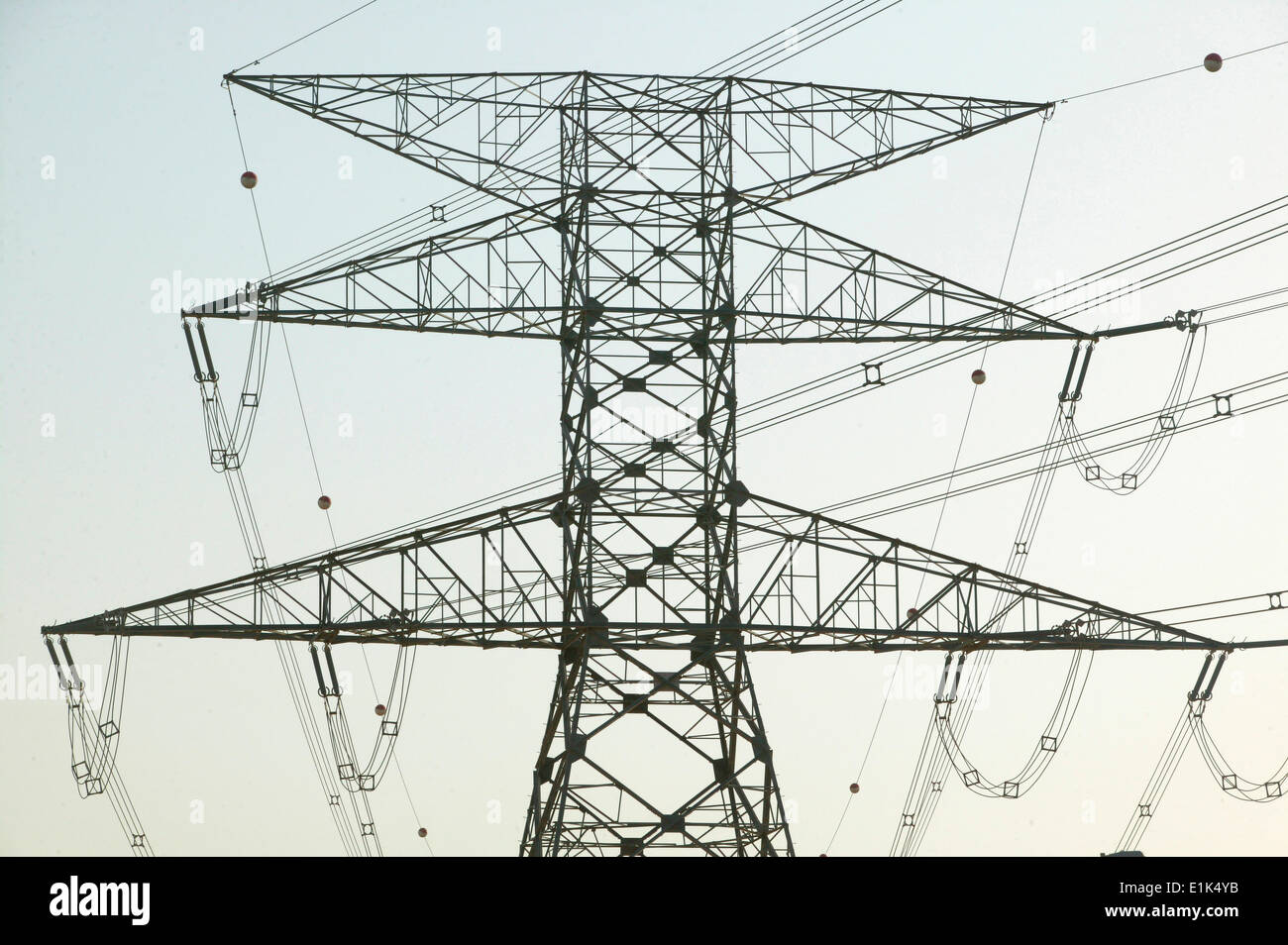 Electricity pylon Stock Photo