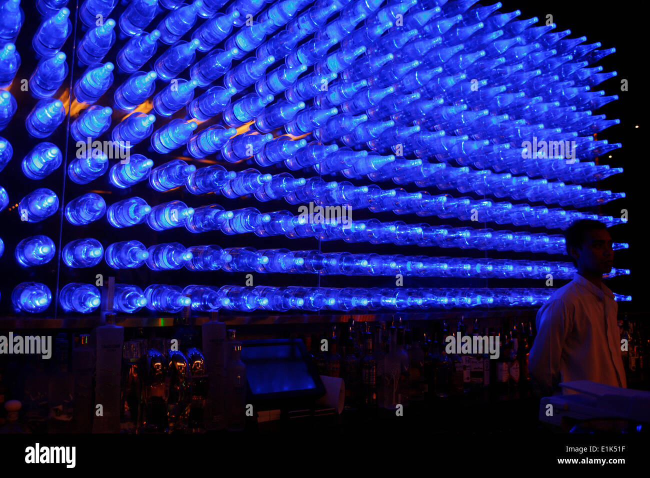 Bar in Abu Dhabi. Stock Photo