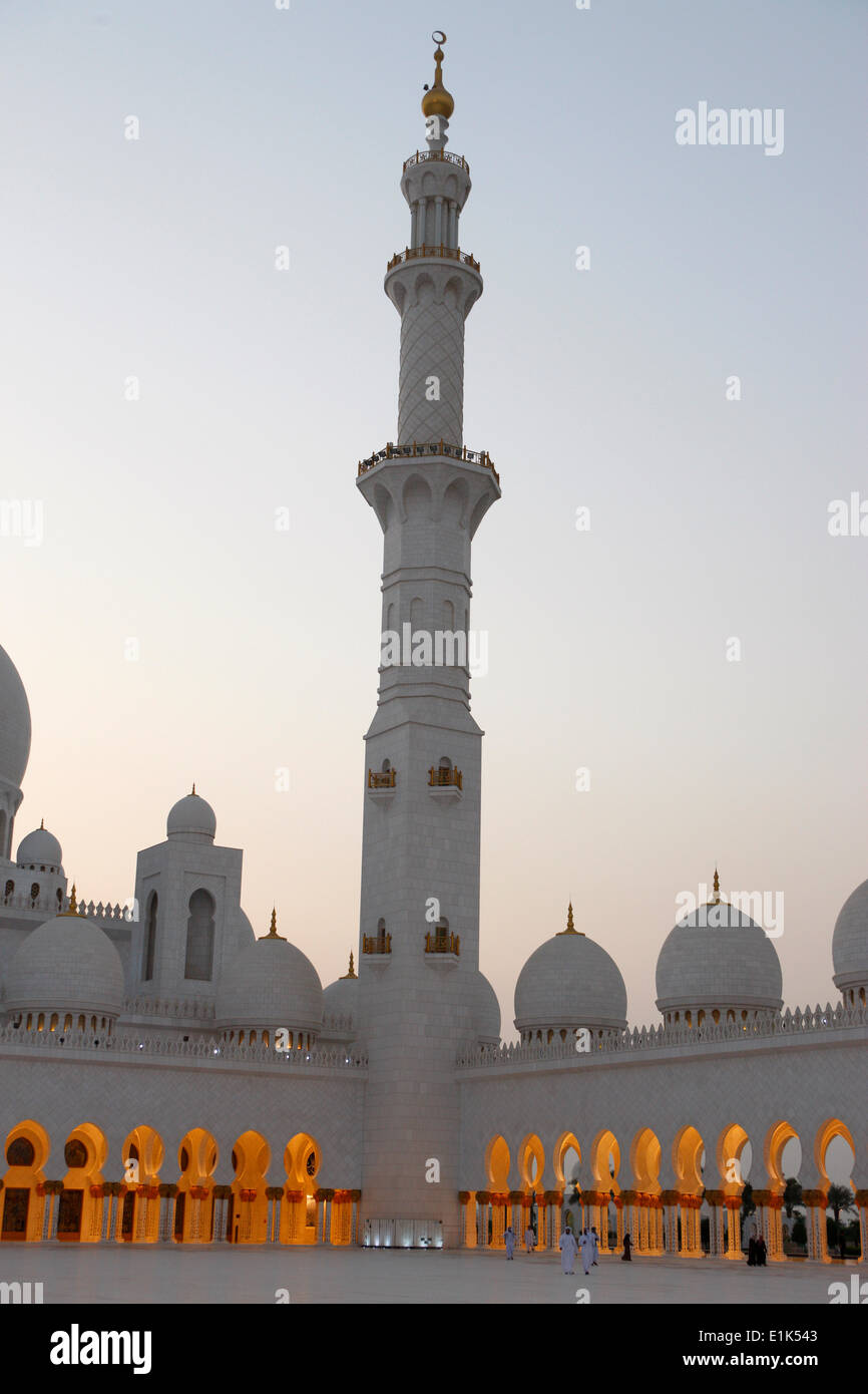 Sheikh Zayed Grand Mosque. The biggest mosque in the UAE and considered ...