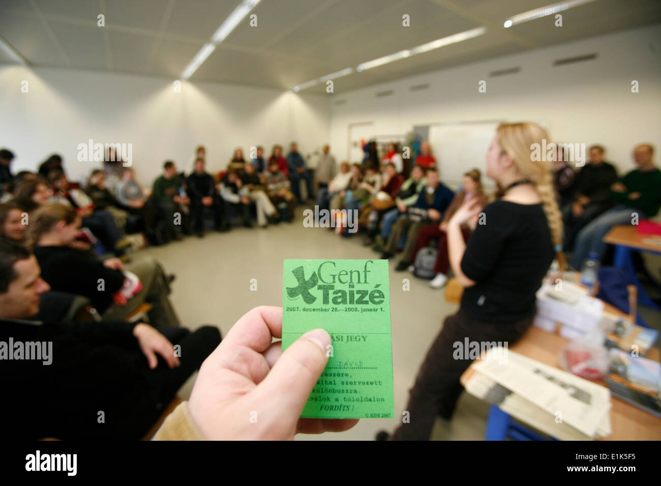 TaizŽ meeting Stock Photo