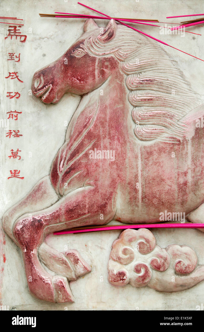 Chinese Astrological Sign White Cloud Temple Stock Photo Alamy