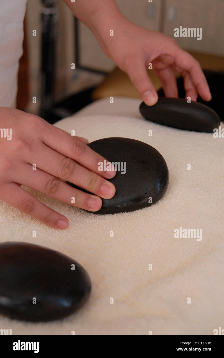 Massage stones Stock Photo