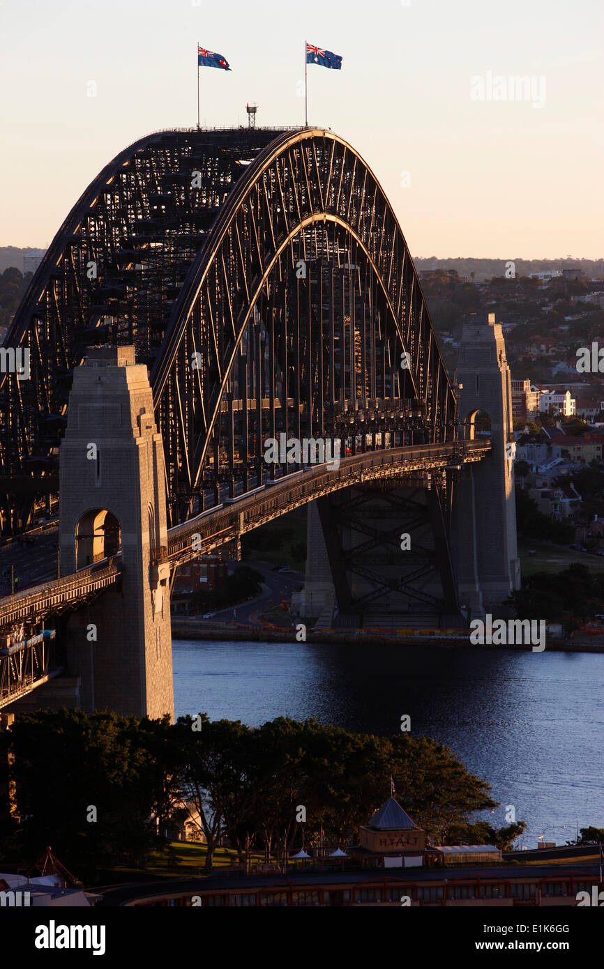 World Youth Day. Pilgrimage Walk over the Sydney Harbour Bridge. Stock Photo