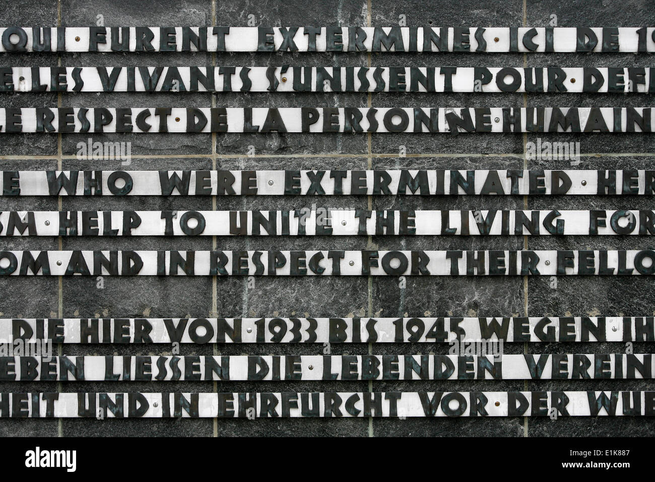 Dachau concentration camp Stock Photo